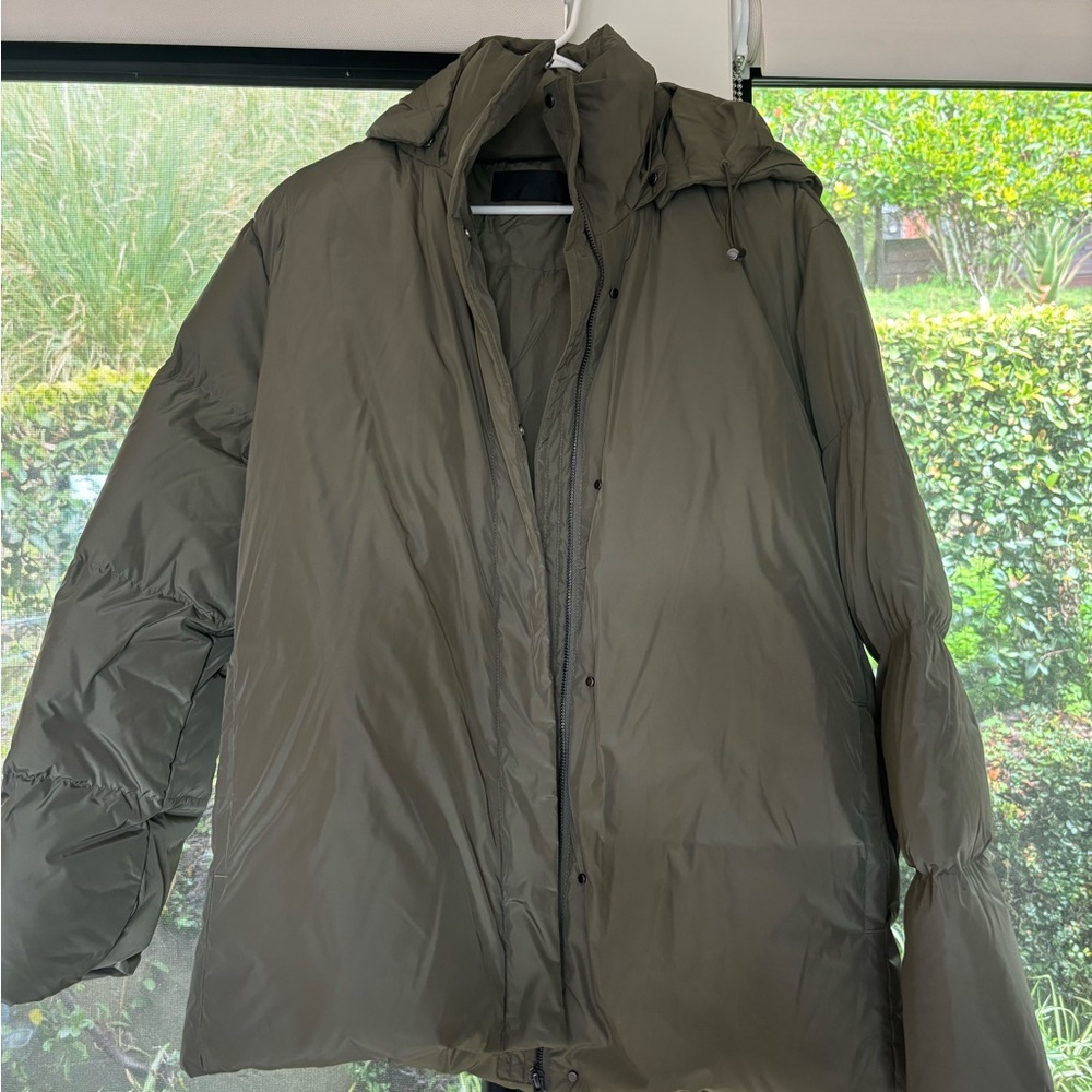 Jenni Kayne Dark Green Puffer Jacket
